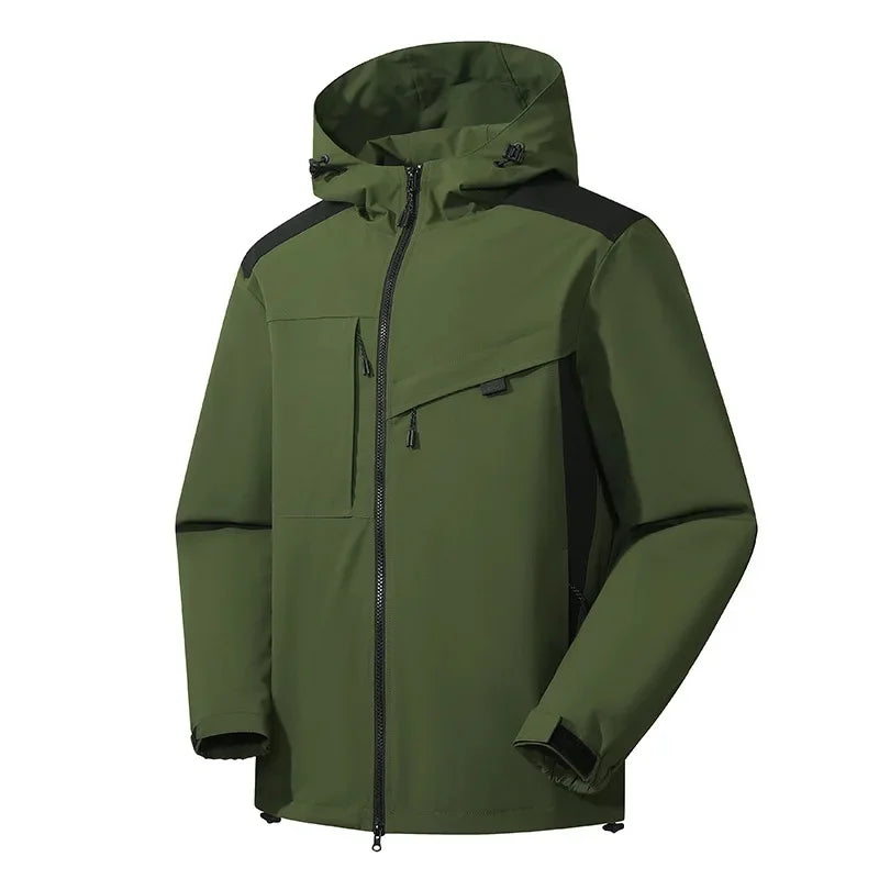 Komfortable Herren Winterjacke mit Kapuze, lässig & warm, ideal für Outdoor-Aktivitäten und Alltag.