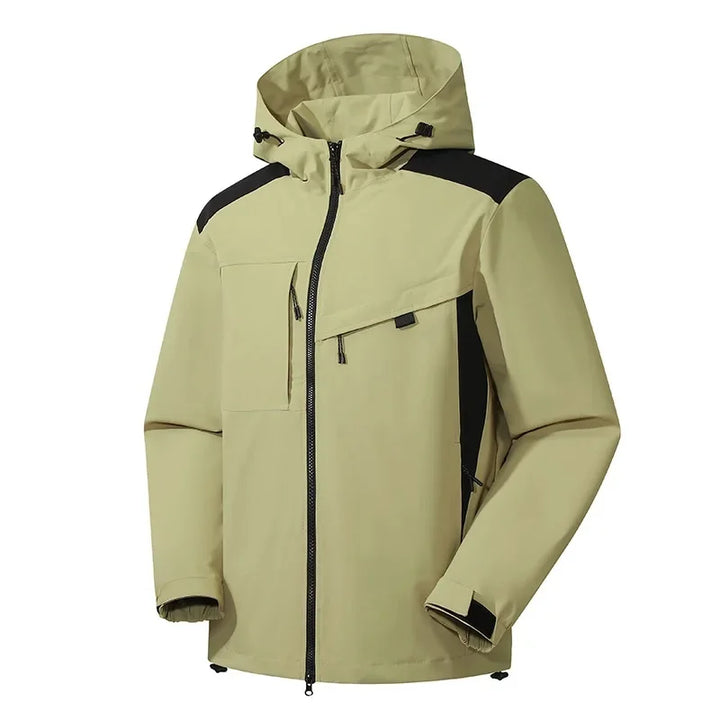 Hochwertige Herren Skijacke mit Kapuze, wasserabweisend, ideal für Ski & Outdoor im Winter.
