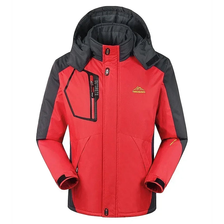 Stylische Herren Kapuzenjacke für Wintersport. Funktionale Outdoorjacke, ideal für Ski, Schnee und aktive Tage.