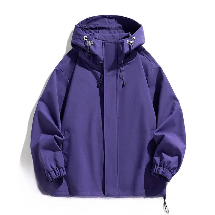 Robuste Winterjacke für Herren, Übergröße, mit Kapuze. Warme Skijacke für Wintersport und Outdoor.