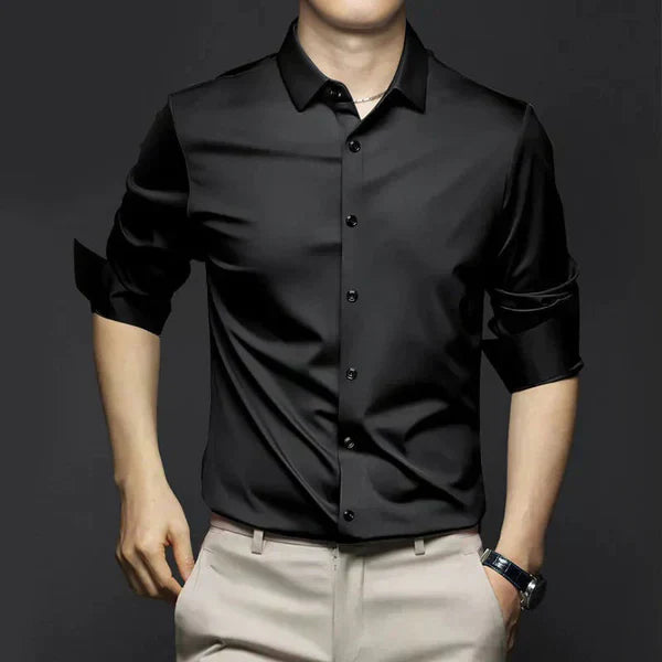 Herren Slim Fit Hemd für den Frühling: Eleganz & Komfort. Modernes Langarm-Oberhemd für Büro & Freizeit.