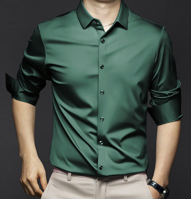 Vielseitiges Herren Slim Fit Hemd: Modernes Frühlingshemd, schmal geschnitten. Für Freizeit, Büro & Anlässe.