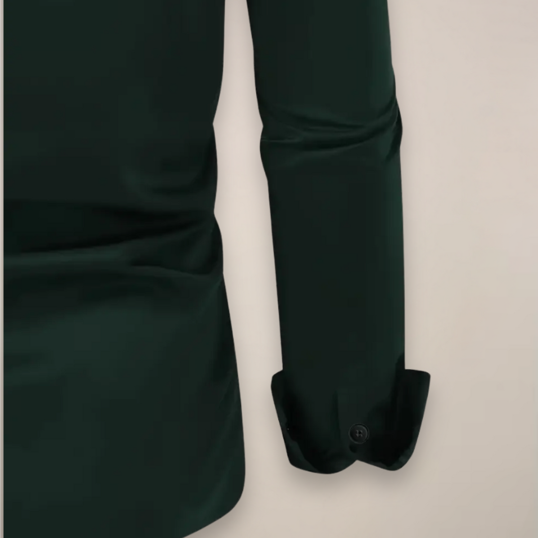 Modernes Slim Fit Herrenhemd für Business und Frühjahr. Eleganter Langarm-Look, hoher Komfort.