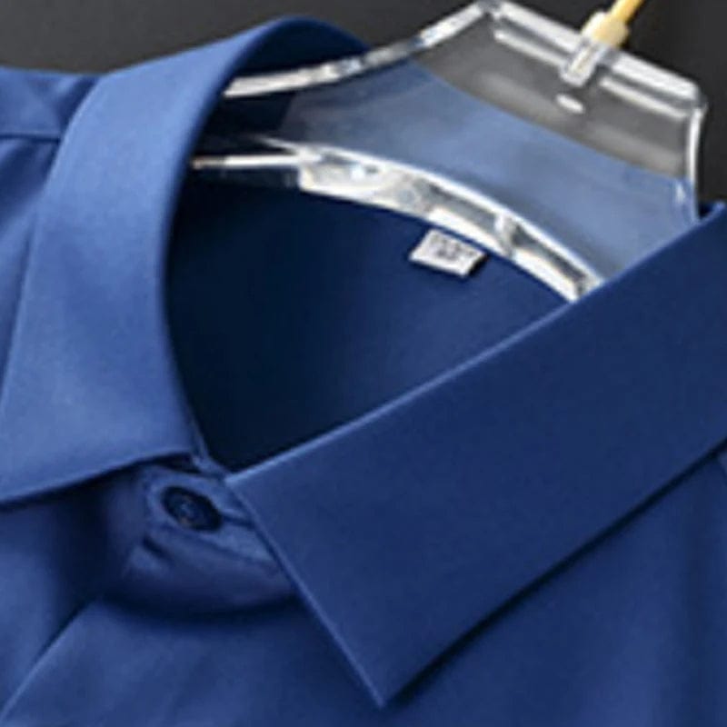 Stilvolles Freizeithemd für Herren, slim fit, faltenfrei & bügelfrei, in Schwarz, lässig und bequem.