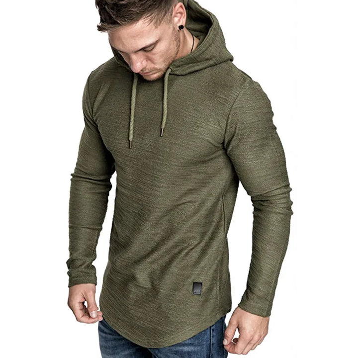 Moderner Herren Slim Fit Hoodie, vielseitig für Alltag und sportliche Looks. Stylischer Kapuzenpullover mit Kapuze.