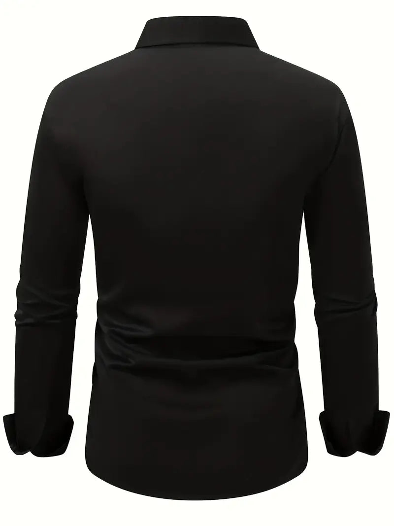 Bequemes Alltagshemd für Herren, Slim Fit Passform