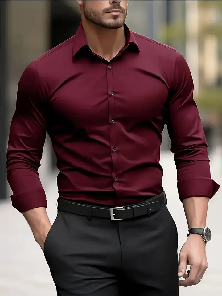 Atmungsaktives Freizeithemd Herren, moderner Look