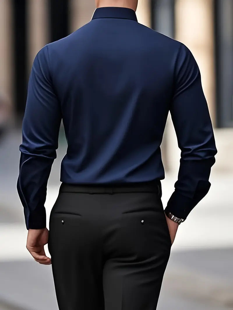 Elegantes Freizeithemd für Herren, Slim Fit Passform