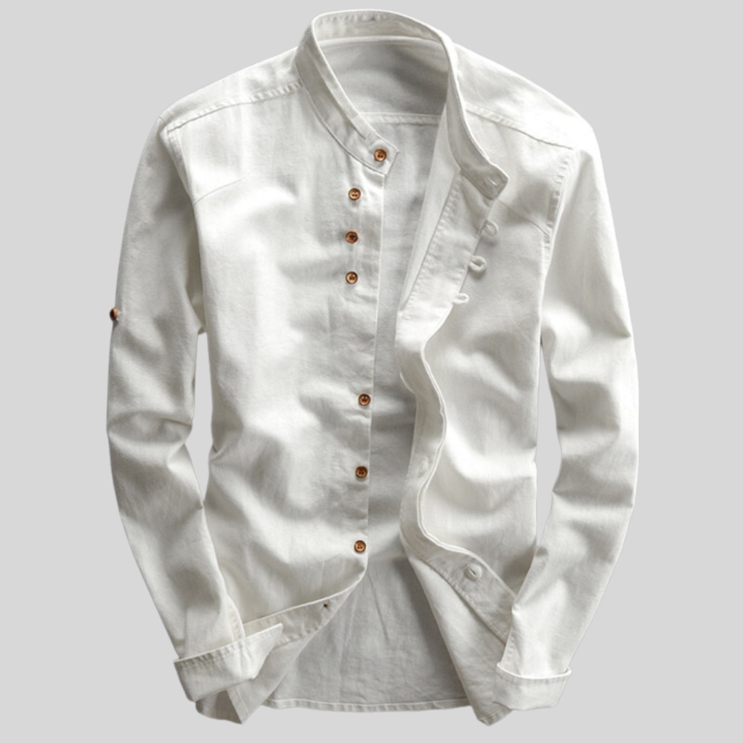 Elegantes Herren Slim Fit Langarmhemd in Marineblau, vielseitiges Businesshemd mit modernem Schnitt.