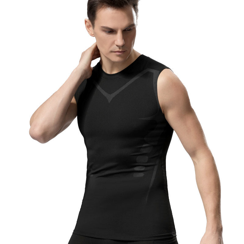 Herren Slim Fit Weste: schnelltrocknend & atmungsaktiv, perfekt für Fitness, Laufen & intensives Workout.