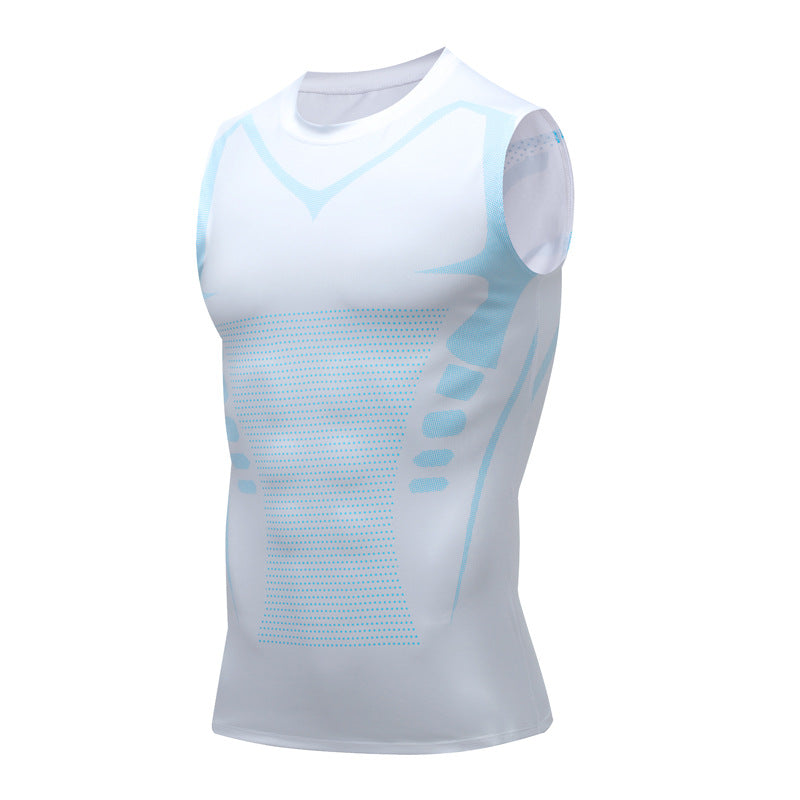 Schnelltrocknende Herren Stretch-Weste, atmungsaktiv & Slim Fit, für Laufen, Gym & Athletik-Training.