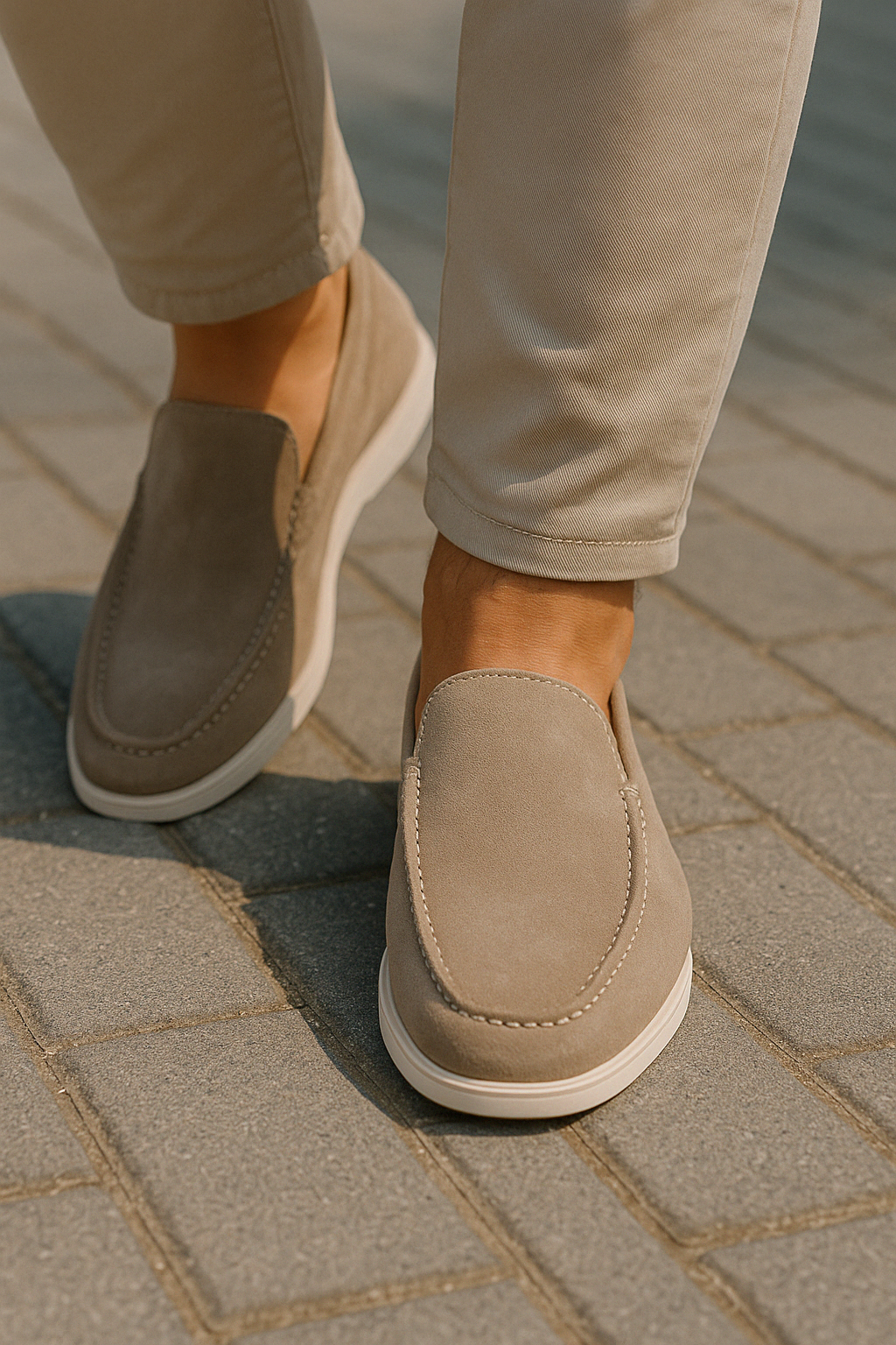 Stylischer Herren Casual Loafer in Dunkelblau, bequemer Slip-On für Alltag und Freizeit.