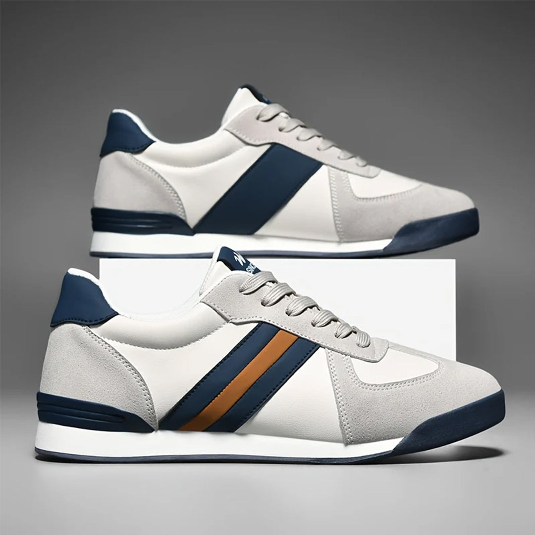 Trendige Herren-Sneaker im Retro-Stil mit Streifen-Design. Gepolstert für maximalen Komfort bei jedem Schritt.