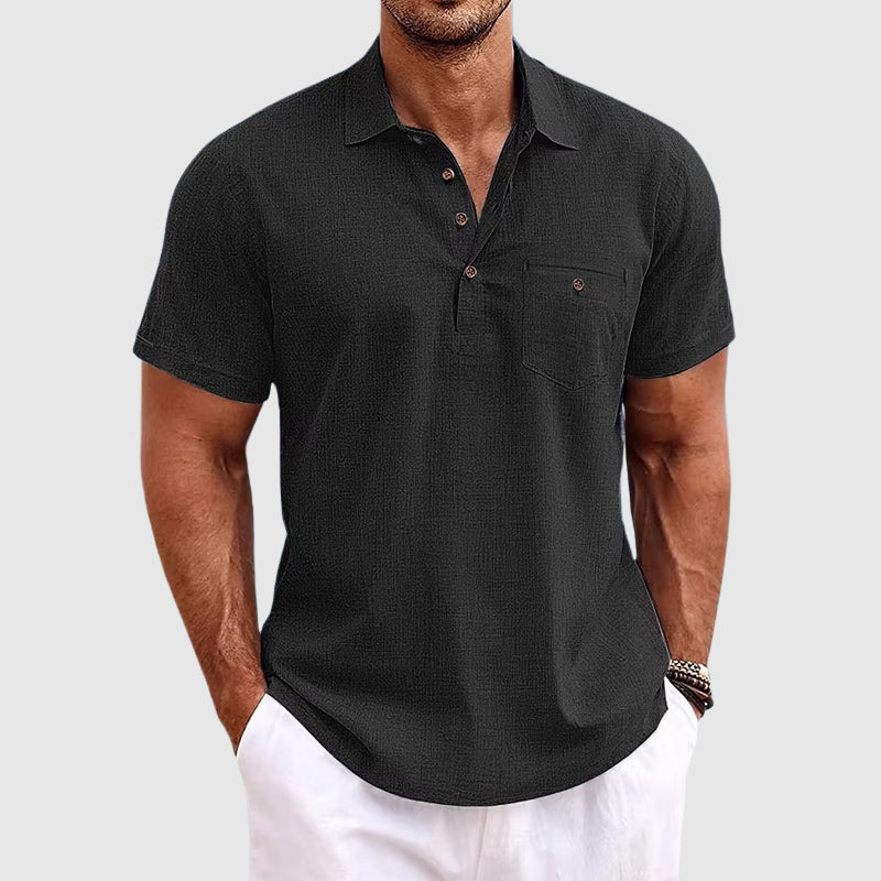 Modernes Herren Kurzarm-Poloshirt für den Sommer. Elegant & stilvoll, perfekt für Männer Mode.