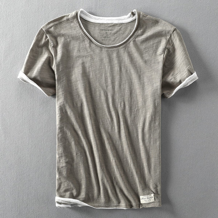 Herren Sommer T-Shirt: Leicht, weich und atmungsaktiv, ideal für Freizeit.