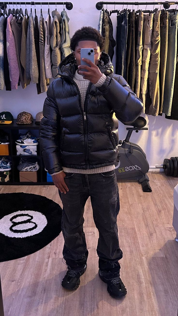 Robuster Herren Stepp-Puffer Wintermantel, warm, stilvoll & funktional für kalte Tage.