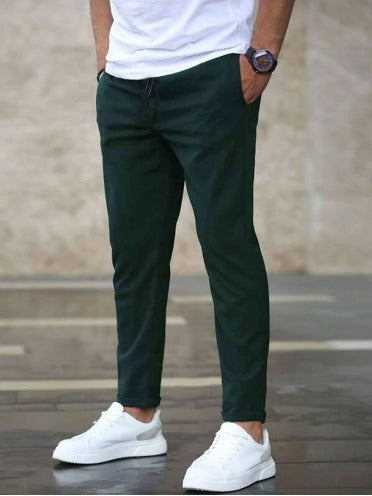 Herren Stretch-Chino in Braun, schmale Passform, vielseitige Business- und Freizeithose