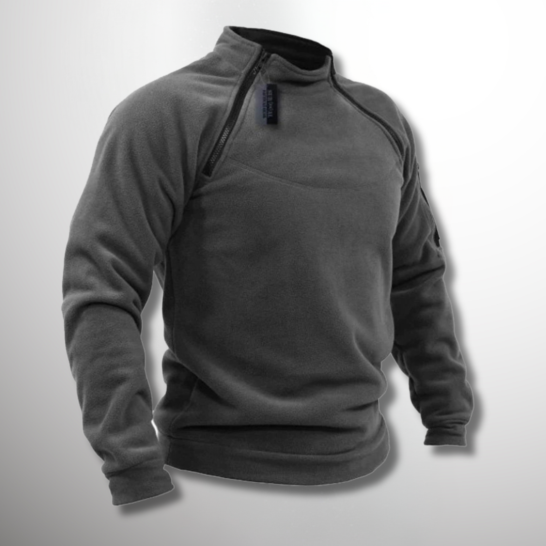 Herren Tactical Pullover mit Viertelreißverschluss, ideal für Outdoor & Freizeit. Komfortable Herrenmode.