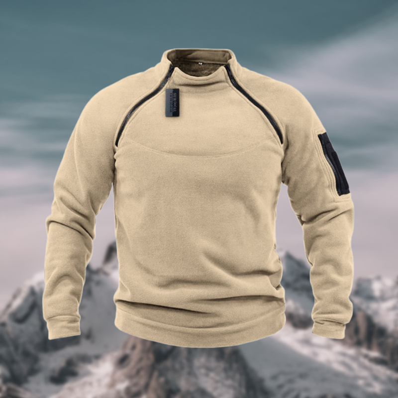 Komfortabler Herren Tactical Pullover, sportlich mit Viertelreißverschluss, perfekt für Freizeit & Alltag.