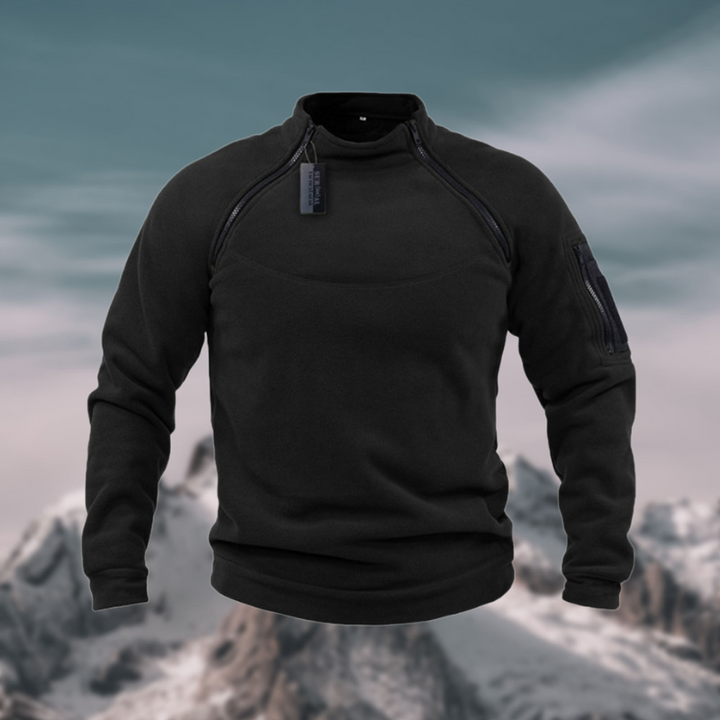 Funktionaler Herren Pullover mit Viertelreißverschluss, atmungsaktiv & strapazierfähig für Outdoor.