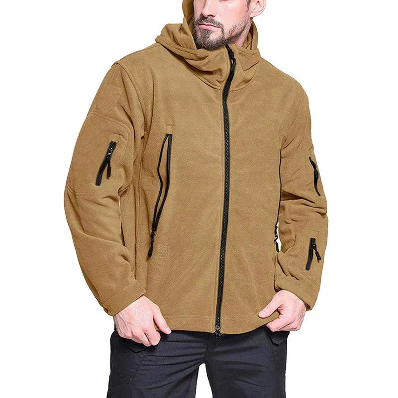Herren Taktische Winterjacke für Outdoor, warm, wasserdicht & winddicht. Perfekter Kälteschutz für aktive Männer.
