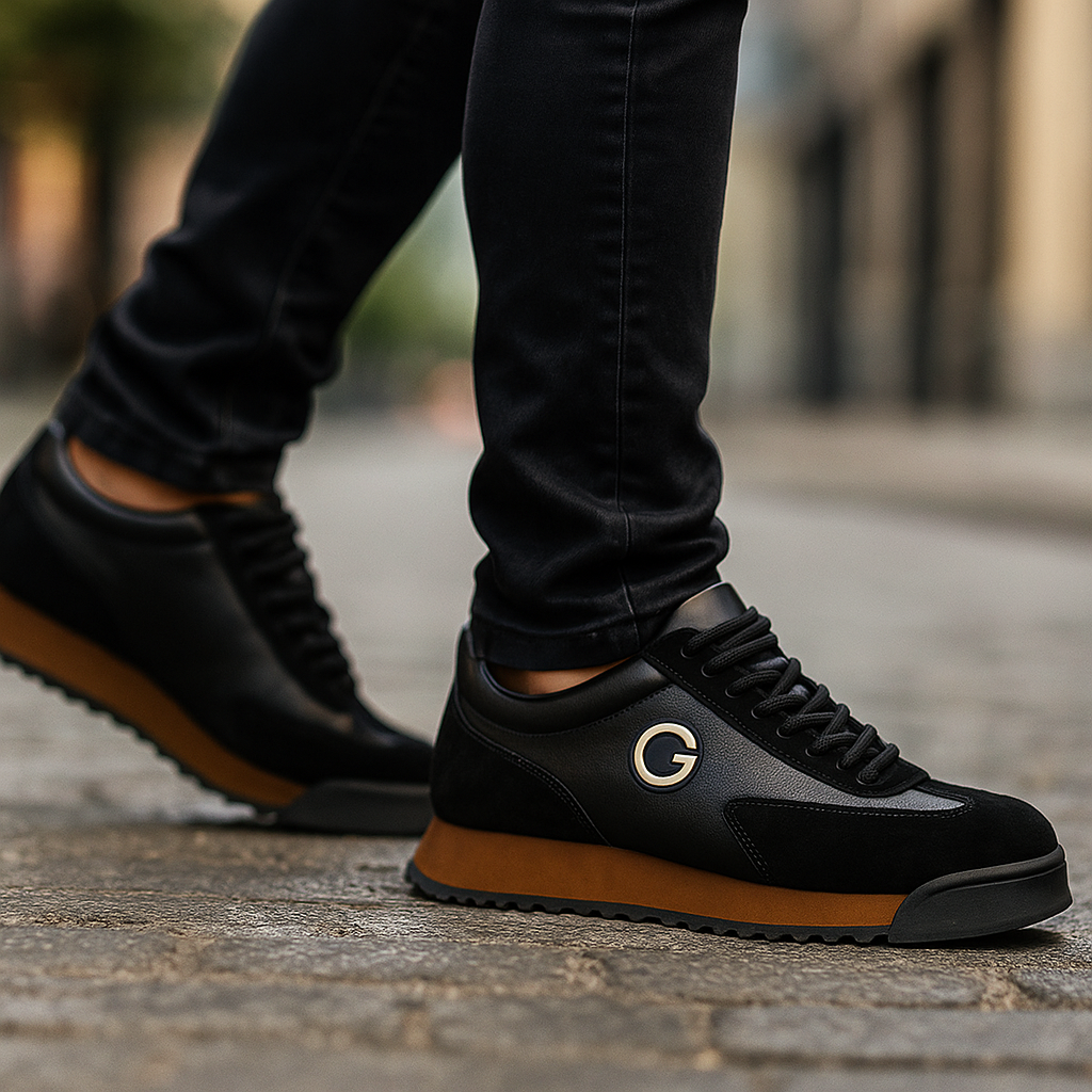Herrenschuhe Terra Onyx mit robuster, griffiger Sohle. Ideale Alltagssneaker für sicheren Halt & Komfort.