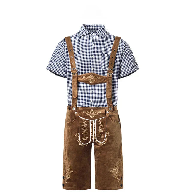Hochwertiges Herren Trachten-Set mit edler Stickerei, perfekt für festliche Anlässe und bayerische Mode.