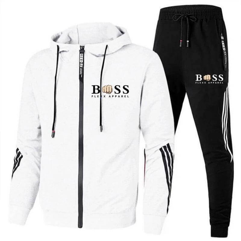 Herren Trainingsanzug: Komfortabler Slim-Fit-Zweiteiler mit Reißverschlussjacke und Jogginghose für Sport & Freizeit.