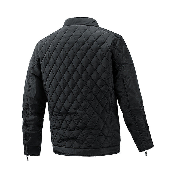 "Herren Übergangsjacke elegant, komfortabel, in Armeegrün, Dunkelblau, Grau, Schwarz, Weinrot, Frontansicht, vielseitig, stil