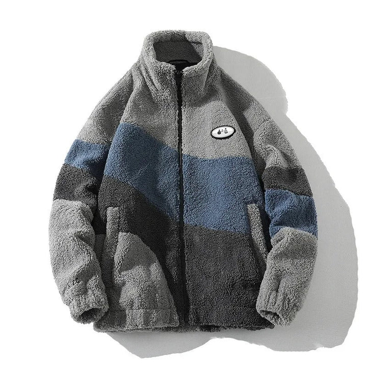 Herren Vintage Reißverschlussjacke in dunkler Farbe, lässig & stilvoll für den Alltag, ideal als Übergangsjacke.