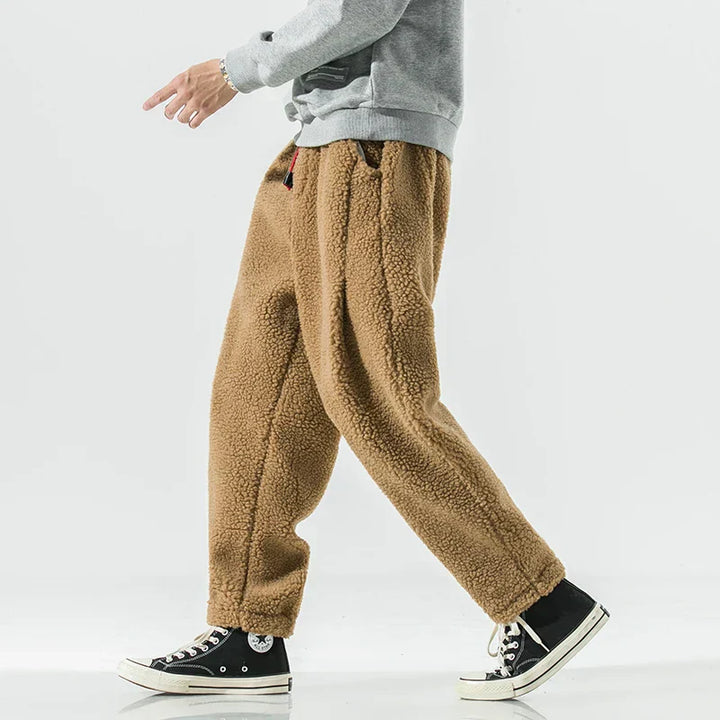 Herren Warme Sweathose mit Kordelzug für gemütlichen Winterkomfort, ideal für Alltag und Freizeit.