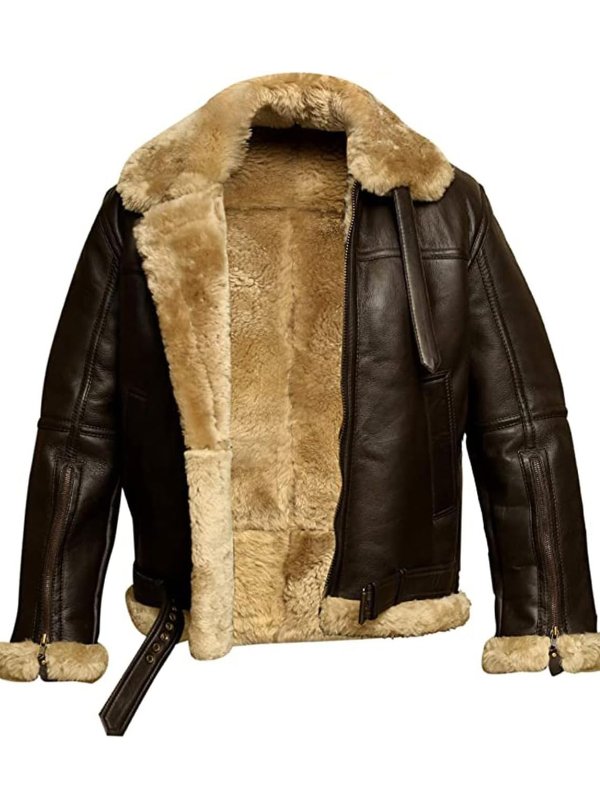 Moderne Herren Winterjacke mit verstellbarem Gürtel, stylisch und funktional für Herren.
