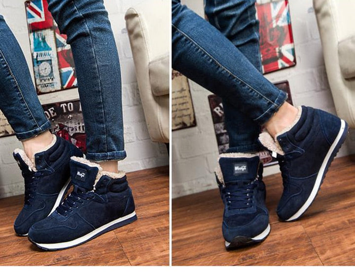 Herren-Winterschuhe mit dicker, warmer Fütterung, schützen vor Kälte und sorgen für Komfort