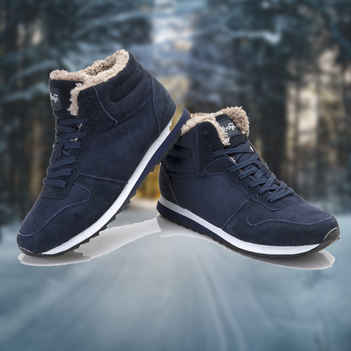 Herren Winterstiefel, High-Top-Sneakers, gefüttert, als Teil eines lässigen Winter-Outfits