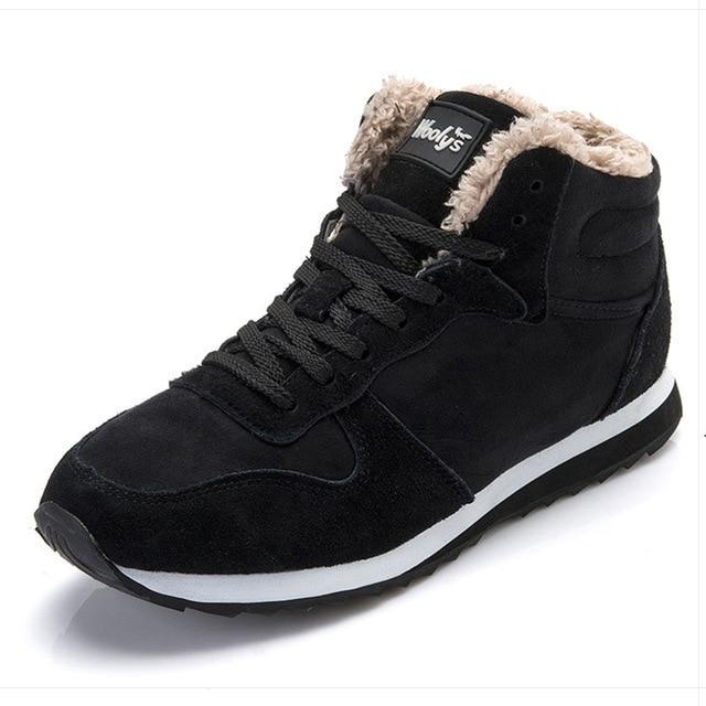 Modernste Herren-Winterschuhe, dunkelgrau, High-Top, gefüttert, sportlich und funktional