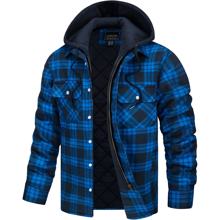 Reißverschluss und Taschen der Herren Herbstjacke. Praktische Übergangsjacke für Männer, sportlich und funktional.