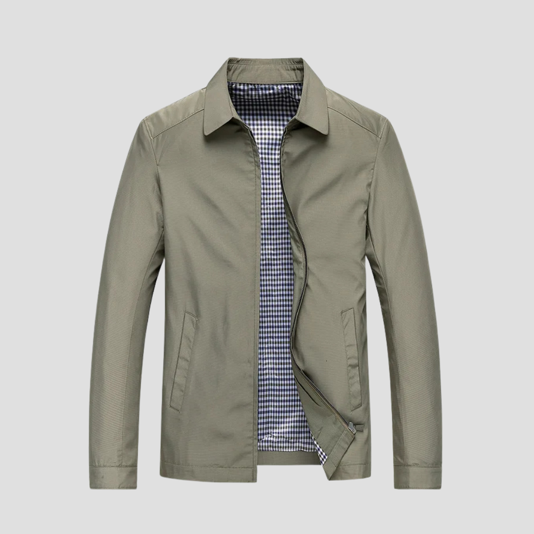 Herren wasserdichte Übergangsjacke, leicht und stilvoll für wechselhaftes Wetter und urbanen Look.