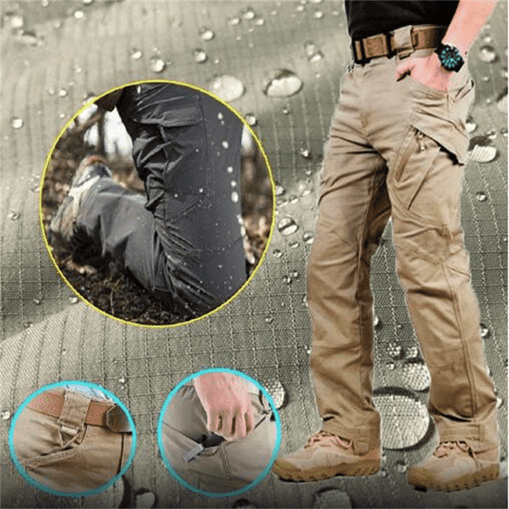 Strapazierfähige Herren Taktik-Hose, wasserdicht, reißfest, perfekt für anspruchsvolle Outdoor-Abenteuer.