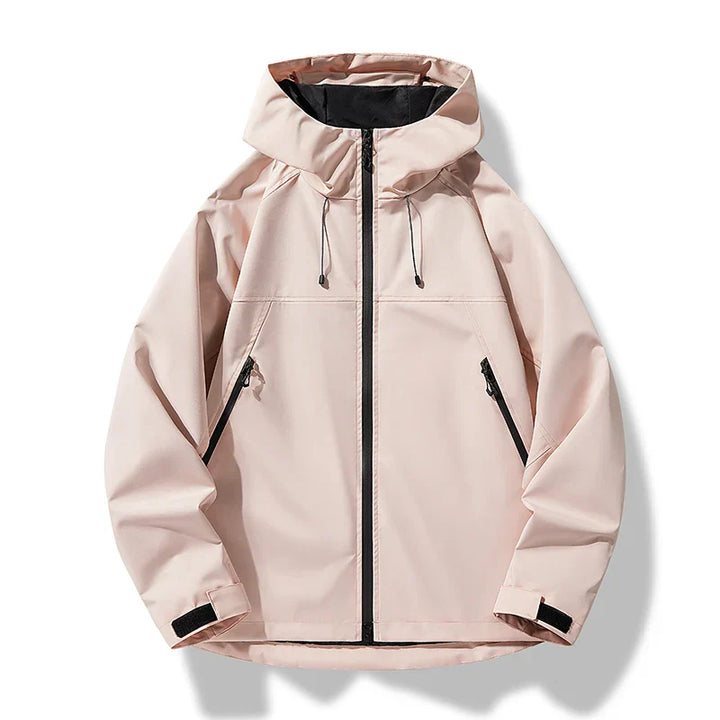 Wetterfeste Herren Outdoor Jacke, wasserdicht, winddicht, mit Kapuze. Ideal für Sport & Freizeit.