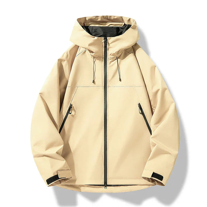 Stylische Herren Funktionsjacke, wasserdicht & winddicht, als leichte Übergangsjacke für Outdoor & Alltag.
