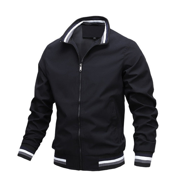 Herren Winter Bomberjacke mit Reißverschluss, warm und stilvoll für kalte Wintertage.