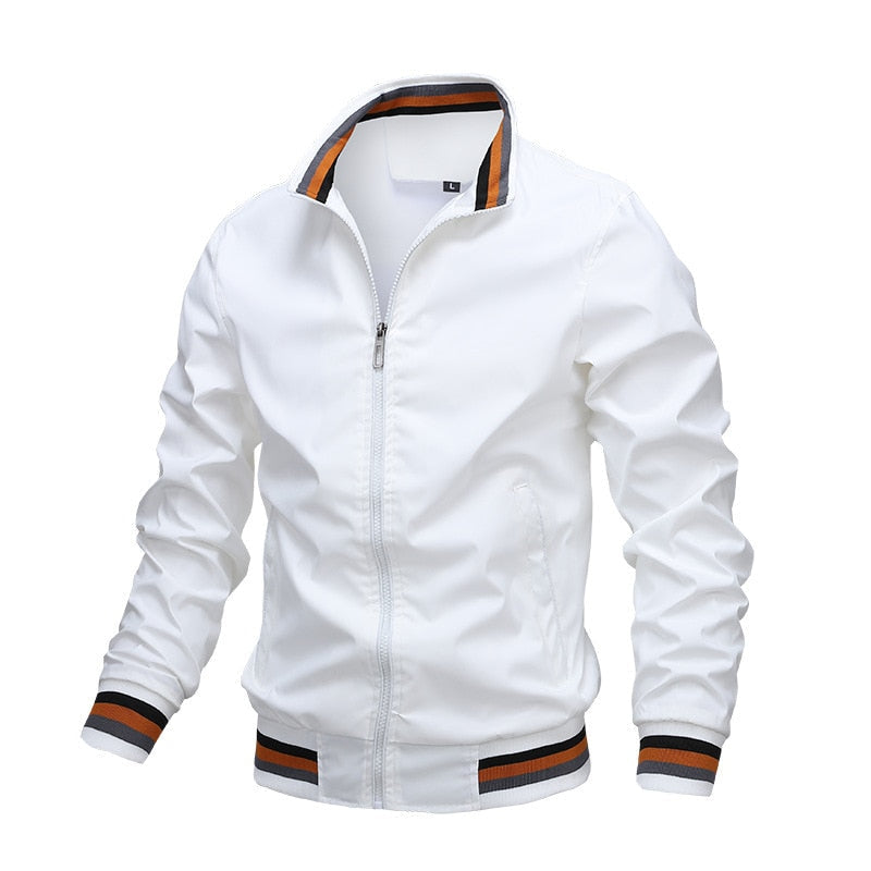 Bequeme, warme Herren Winter Bomberjacke mit Reißverschluss, ein Must-have für moderne Herrenmode.