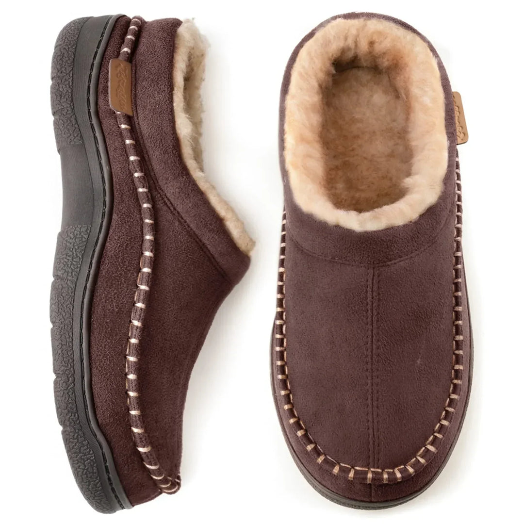 Bequeme Herren Winter-Loafer mit weiter Zehenbox für optimalen Tragekomfort. Warme Slip-on Schuhe mit rutschfester Sohle.