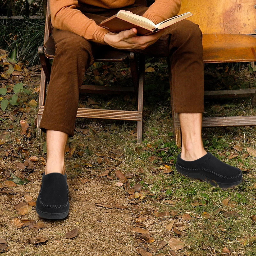 Herren Winter-Loafer mit geräumiger Zehenbox für uneingeschränkten Tragekomfort. Warme, rutschfeste Slip-on Schuhe.