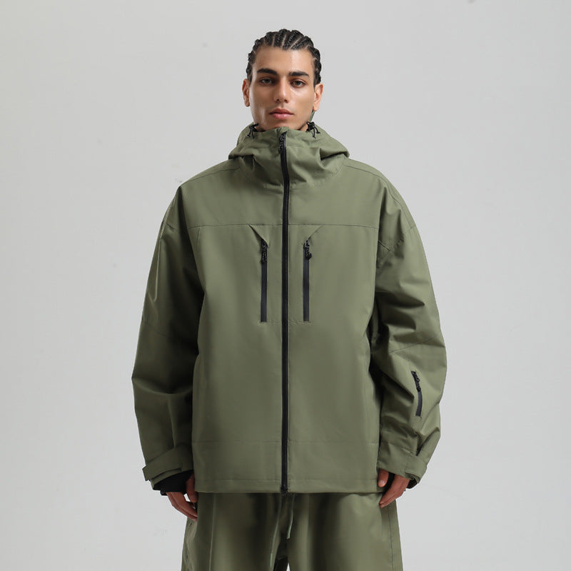 Herren Winter Skijacke, atmungsaktiv & winddicht für Ski & Snowboard. Robustes Outdoor-Design.