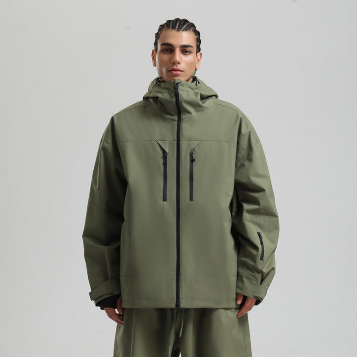Herren Winter Skijacke, atmungsaktiv & winddicht für Ski & Snowboard. Robustes Outdoor-Design.