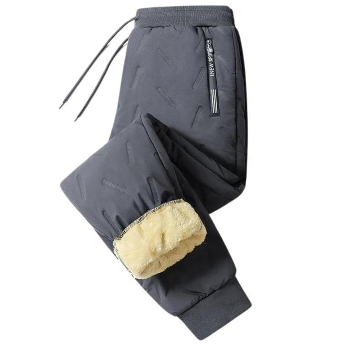 Robuste Herren Thermohose, wasserabweisend & warm. Kältebeständige Winterhose mit Komfort-Elastikbund für Draußen.