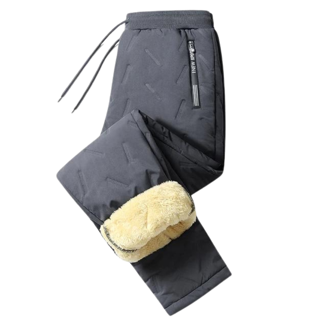 Vielseitige Herren Winter Thermohose mit praktischem Elastikbund. Warm, wasserabweisend & kältebeständig für Outdoor-Sport.