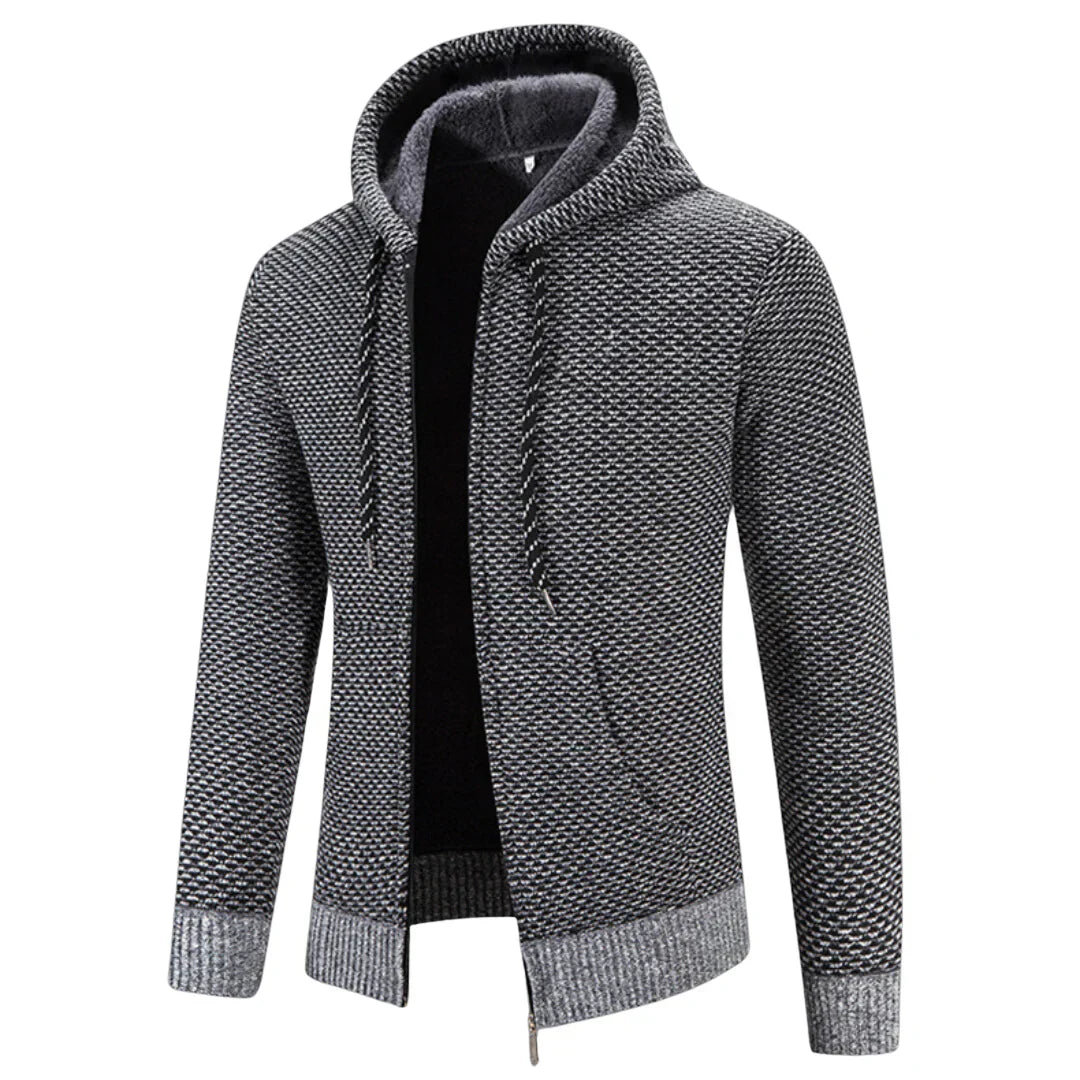 Kuscheliger Herren Kapuzenpullover mit Fleece, sorgt für Wärme und Gemütlichkeit im Winter. Bequem.