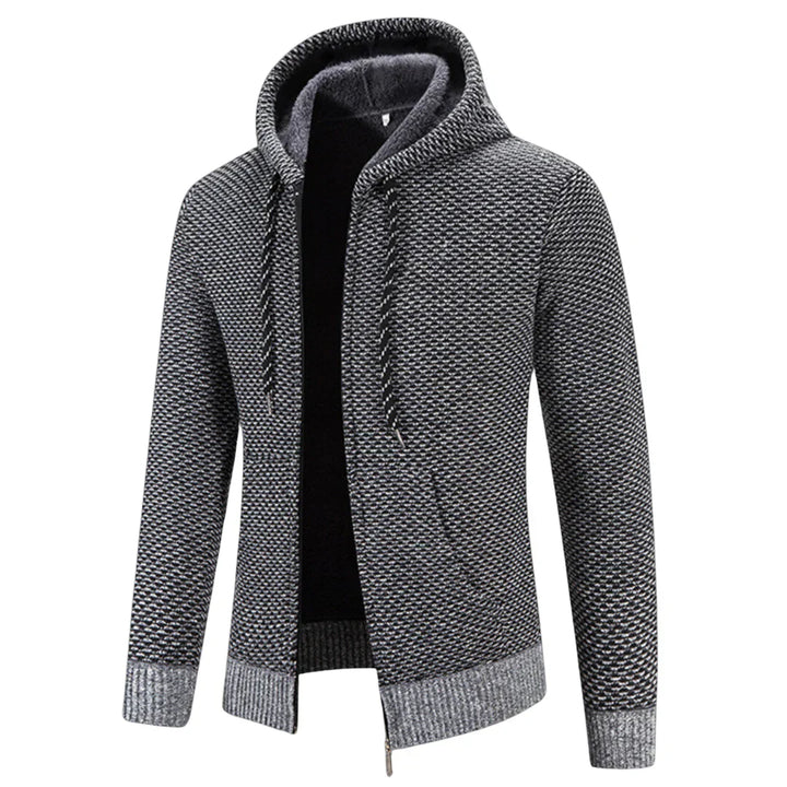 Kuscheliger Herren Kapuzenpullover mit Fleece, sorgt für Wärme und Gemütlichkeit im Winter. Bequem.